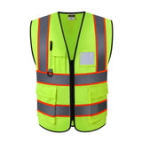 Max Reflective Safety Vest for Engineer Construction w/ Pockets Free Size Yellow