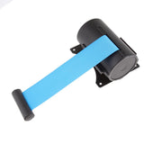 Maxbell 3Meter Retractable Belt Queue Crowd Control Barrier Wall Mount Space Saving Blue