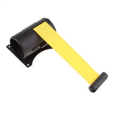 Maxbell 2m Wall Mounted Stanchion Queue Barrier Extended Retractable Belt Yellow