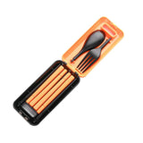 Max Maxb Portable Flatware Set, Travel Utensils Set with Carrying Case Yellow