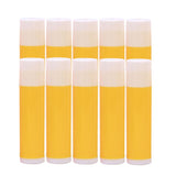 10x 5G Empty Lipstick Tubes Refillable Lip Gloss Balm Bottles Vials Yellow