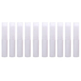 10Pcs Empty Lipstick Tubes Lip Balm Containers DIY Makeup Tools White