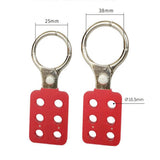 Max Lockout Hasp Steel Lockout Kit Safty Lock 25mm/38mm, Red 38mm