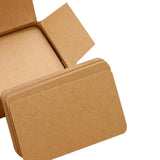 Max Paper Blank Index Flash Cards DIY Greeting Quick Message, 90 Sheets Natural