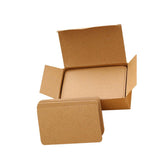 Max Paper Blank Index Flash Cards DIY Greeting Quick Message, 90 Sheets Natural