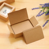 Max Paper Blank Index Flash Cards DIY Greeting Quick Message, 90 Sheets Natural