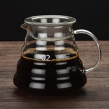 Max Glass Coffee Server 250/360/600/800ml Coffee Maker Pot Kettle Glass Filter 600ml Coffee Pot