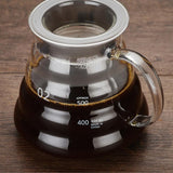 Max Glass Coffee Server 250/360/600/800ml Coffee Maker Pot Kettle Glass Filter 600ml Coffee Pot