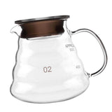Max Glass Coffee Server 250/360/600/800ml Coffee Maker Pot Kettle Glass Filter 600ml Coffee Pot