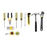 Maxbell 15Pcs Home Repair Tool Set General Household Hand Tool Kit with Tool Box