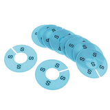 Max Maxb 10x Clothing Rack Size Divider Wardrobe Round Hanger Dividers Light Blue S