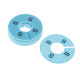 Max Maxb 10x Clothing Rack Size Divider Wardrobe Round Hanger Dividers Light Blue S