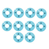 Max Maxb 10x Clothing Rack Size Divider Wardrobe Round Hanger Dividers Light Blue S