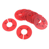 Max Maxb 10x Clothing Rack Size Divider Wardrobe Round Hanger Dividers Red L