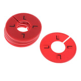 Max Maxb 10x Clothing Rack Size Divider Wardrobe Round Hanger Dividers Red L
