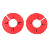 Max Maxb 10x Clothing Rack Size Divider Wardrobe Round Hanger Dividers Red L