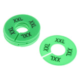 Max Maxb 10x Clothing Rack Size Divider Wardrobe Round Hanger Dividers Green XXL