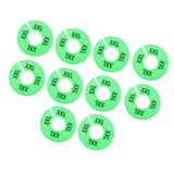 Max Maxb 10x Clothing Rack Size Divider Wardrobe Round Hanger Dividers Green XXL
