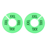 Max Maxb 10x Clothing Rack Size Divider Wardrobe Round Hanger Dividers Green XXL