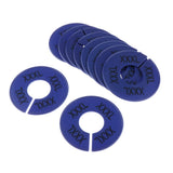 Max Maxb 10x Clothing Rack Size Divider Wardrobe Round Hanger Dividers Dark Blue XXXL