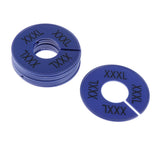 Max Maxb 10x Clothing Rack Size Divider Wardrobe Round Hanger Dividers Dark Blue XXXL