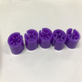 Max Snap On Hanger Size Markers Garment Sizers, Donuts, Bagels, Cubes Purple