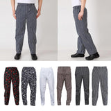 Maxbell Chef Baggy Pants, Chef Uniform, Cook, Culinary Appare Chili pattern XXL
