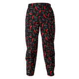 Maxbell Chef Baggy Pants, Chef Uniform, Cook, Culinary Appare Chili pattern XXL