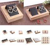 Max Maxb 1 Pair Earring Card Holder with Tray for Jewelry Accessory Display  Black