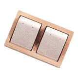 Max Maxb 2pcs Earring Card Holder with Tray for Jewelry Accessory Display  Beige