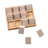 Max Maxb 12pcs Earring Card Holder with Tray for Jewelry Accessory Display Beige