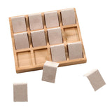 Max Maxb 12pcs Earring Card Holder with Tray for Jewelry Accessory Display Beige