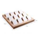 Max Maxb 12pcs Earring Card Holder with Tray for Jewelry Accessory Display Beige