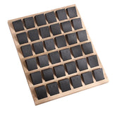 Max Maxb Bamboo Tray Earrings Display Stand Jewelry Expositor Ear Studs Holder Black