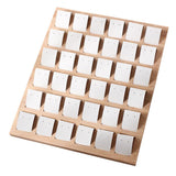 Max Maxb Bamboo Tray Earrings Display Stand Jewelry Expositor Ear Studs Holder White