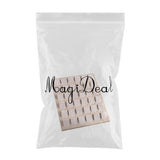 Max Maxb Bamboo Tray Earrings Display Stand Jewelry Expositor Ear Studs Holder Beige