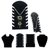 Max Necklace Pendant Chain Display Holder Stand Velvet Easel Organizer Rack 19x28cm