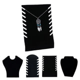 Max Necklace Pendant Chain Display Holder Stand Velvet Easel Organizer Rack 19x28cm