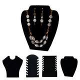 Max Necklace Pendant Chain Display Holder Stand Velvet Easel Organizer Rack 19x28cm