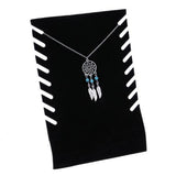 Max Necklace Pendant Chain Display Holder Stand Velvet Easel Organizer Rack 19x28cm