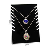 Max Necklace Pendant Chain Display Holder Stand Velvet Easel Organizer Rack 19x28cm