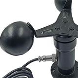 Max Wind Speed Sensor Three Cup Anemometer Gauges Measurement 0-5V Output