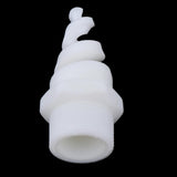 Maxbell Plastic Spiral Cone Spray Nozzle Washing Cleaning Cooling Accs White 11:4