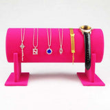 Max Bright Color Hair Band Display Rack 35x11cm Rosered
