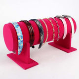 Max Bright Color Hair Band Display Rack 35x11cm Rosered