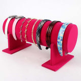 Max Bright Color Hair Band Display Rack 35x11cm Rosered