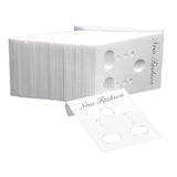 Max 1000pcs Earring Display Cards Wholesale Bulk Jewelry Packaging White 2