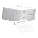 Max 1000pcs Earring Display Cards Wholesale Bulk Jewelry Packaging White 2