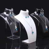 Max Acrylic Necklace Pendant Display Bust Mannequin Stand Holder Black