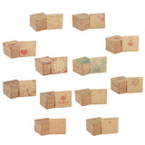 Maxbell 100pcs Jewerly Tag Square Stud Display Packing Card for Gift Tag Label A